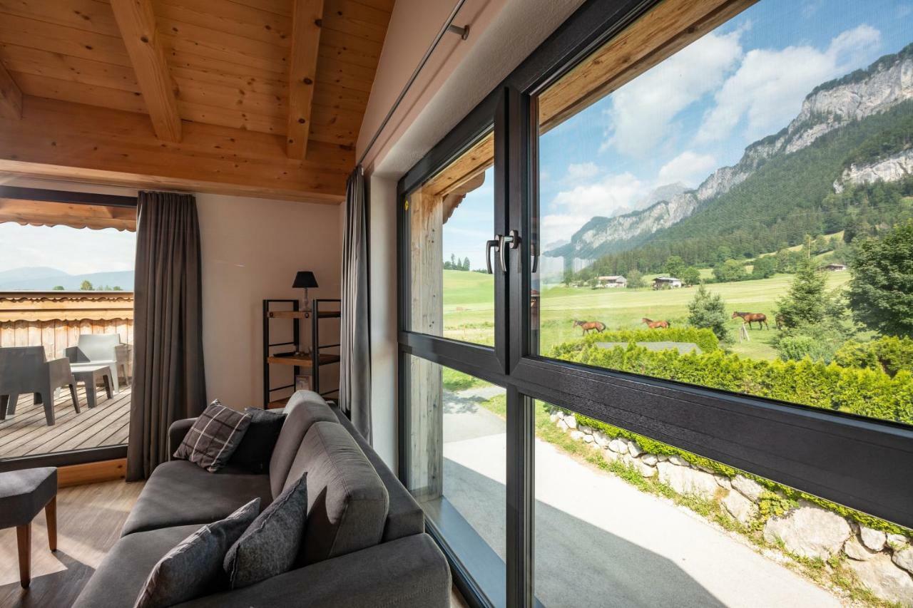 Narzenhof Wellness Chalets, Familien & Luxus Apartments Am Bauernhof Sankt Johann in Tirol Ngoại thất bức ảnh